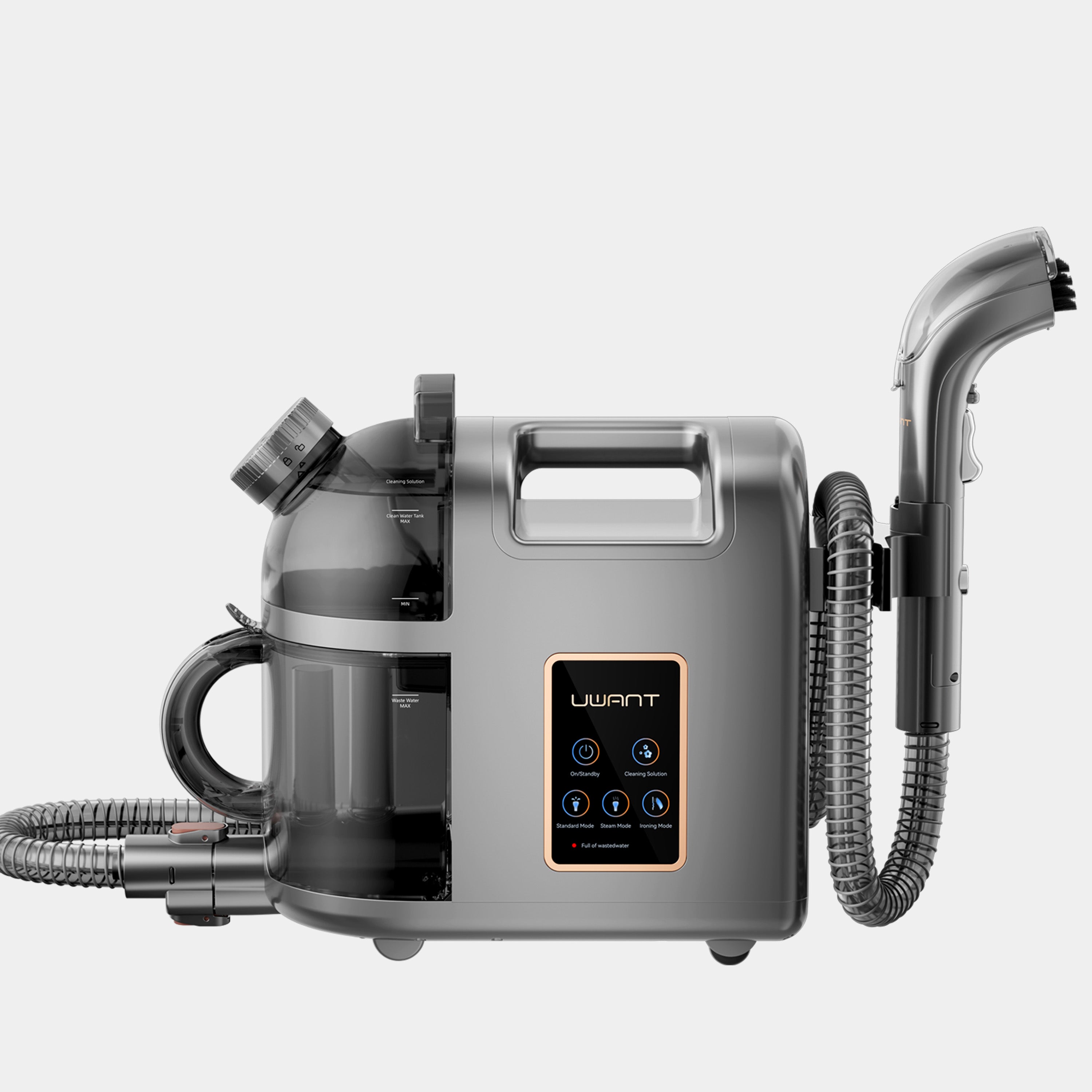 UWANT B200 Damprenser og pletfjerner i én. Incl. Strygebørste